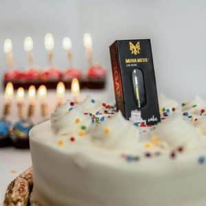 Muha Meds Wedding Cake Cartridge THC Live Resin Vape 1G