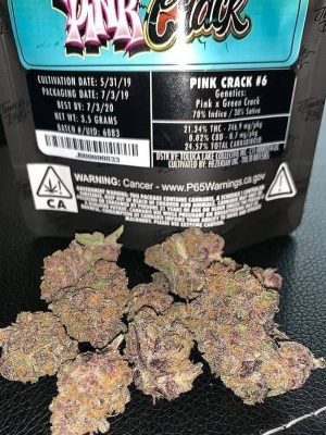 Pink Crack (Hybrid) – Jungle Boys Weed Strains 7G Buds