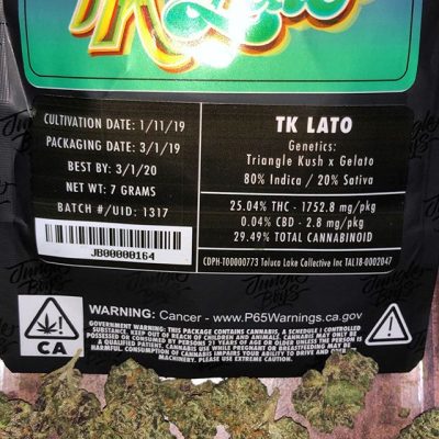 TK Lato (Indica) – Jungle Boys Weed Strains 7G Buds