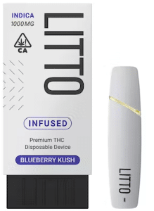Blueberry Kush Litto Disposable THC Vape Bar – 1G INDICA