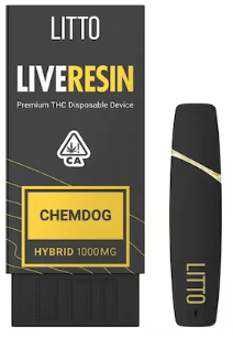 Chemdog Litto Disposable THC Vape Bar – 1G HYBRID