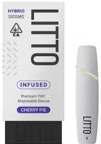 Cherry Pie Litto Disposable THC Vape Bar – 1G HYBRID