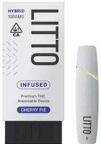 Cherry Pie (HYBRID) | Litto Disposable 1G THC Vape Bar