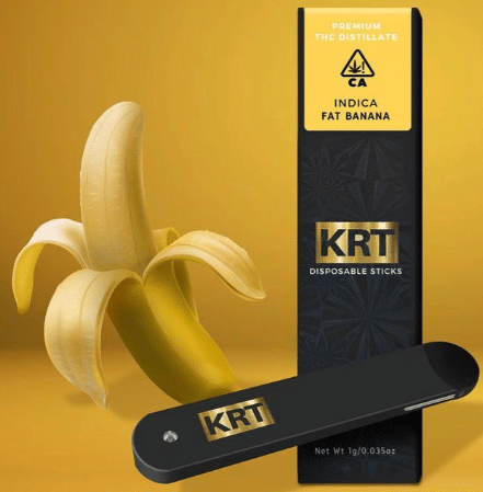 Fat Banana (INDICA) – KRT Disposable THC Distillate Stick 1G
