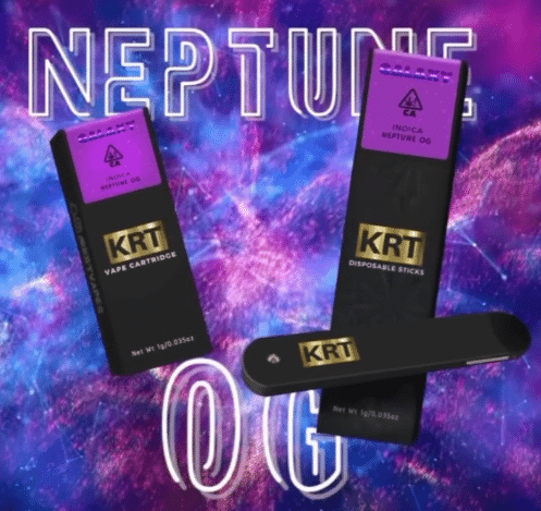 Neptune OG (INDICA) – KRT Disposable THC Distillate Stick 1G
