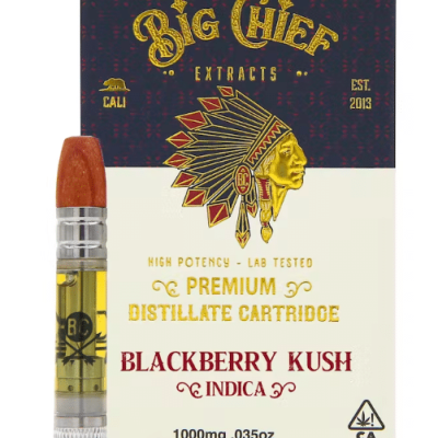 Blackberry Kush (INDICA) | Big Chief  THC Cartridge 1G