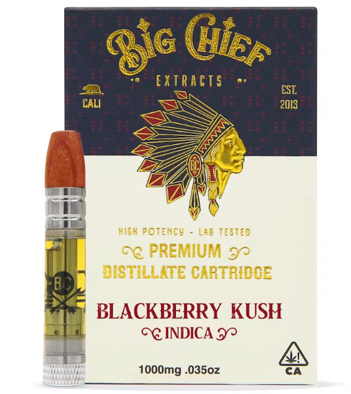 Big Chief THC Cartridge 1G – Blackberry Kush