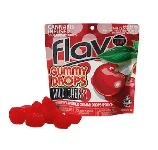 Wild Cherry Gummy Drop Flav Edibles